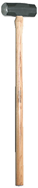 Sledge Hammer -- 8 lb; Hickory Handle; 2-1/4'' Head Diameter - Exact Tool & Supply