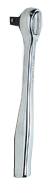 4-3/4" OAL - 1/4'' Drive - Round Head - Reversible Ratchet - Plain Handle - Exact Tool & Supply
