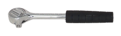 7-1/32" OAL - 3/8'' Drive - Round Head - Reversible Ratchet - Comfortable Grip Handle - Exact Tool & Supply