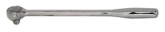 10" OAL - 3/8'' Drive - Round Head - Extra Long Reversible Ratchet - Plain Handle - Exact Tool & Supply