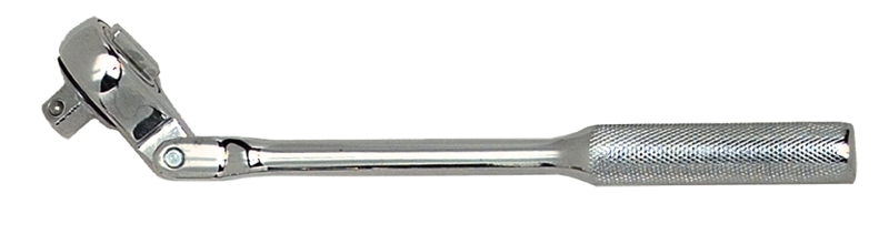 9-11/16" OAL - 3/8'' Drive - Flex Head - Reversible Ratchet - Knurled Handle - Exact Tool & Supply