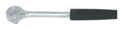 10-1/2" OAL - 1/2'' Drive - Round Head - Reversible Ratchet - Comfortable Grip Handle - Exact Tool & Supply