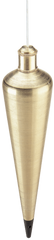#800-12 - 12 oz - Brass Plumb Bob - Exact Tool & Supply