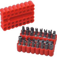 33 Pieces - Hex Bit Set - Torx/Star/Tri-Wing Style - Exact Tool & Supply