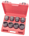 8 Piece - 3/4" Drive - Shallow Impact Socket Set - Exact Tool & Supply