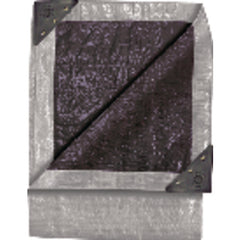 Heavy Duty Tarp - 8 × 10 feet - Silver/Black - Exact Tool & Supply