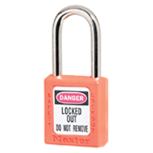 Xenoy Padlock - 1 1/2″ Body Width; Keyed: Different; Orange - Exact Tool & Supply