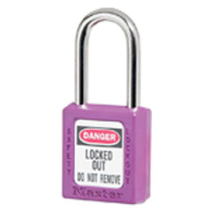 Xenoy Padlock - 1 1/2″ Body Width; Keyed: Different; Purple - Exact Tool & Supply