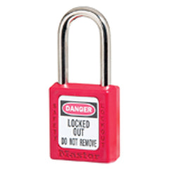 Xenoy Padlock - 1 1/2″ Body Width; Keyed: Different; Red - Exact Tool & Supply