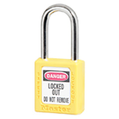 Xenoy Padlock - 1 1/2″ Body Width; Keyed: Different; Yellow - Exact Tool & Supply