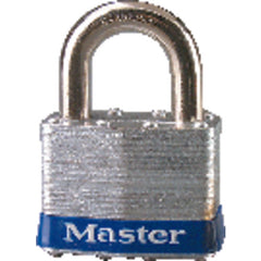 Commercial Steel Padlock 2″ Body Width; Keyed: Different; Silver - Exact Tool & Supply