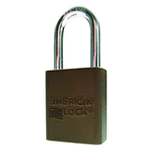 Aluminum Padlock 1 1/2″ Body Width; Keyed: Different; Brown - Exact Tool & Supply