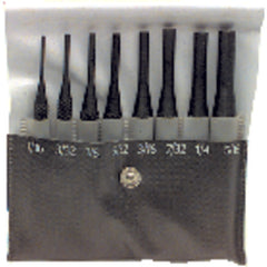 8 Pieces Regular Length Drive Pin Punch Set - Model HMC–022; 1/16″ to 5/16″ Diameter - Exact Tool & Supply