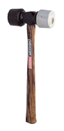 Vaughan Rubber Mallet -- 24 oz; Hickory Handle - Exact Tool & Supply