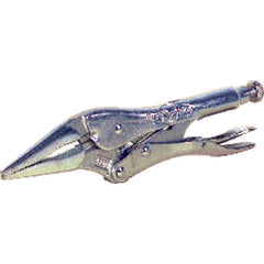 Vise-Grip Long Nose Locking Pliers with Wire Cutter - 4LN Plain Grip 1 5/8″ Capacity 4″ Long - Exact Tool & Supply