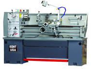 Geared Head Lathe - #KLS1440A - 14" Swing; 40" Between Centers; 3 HP Motor; D1-4 Camlock Spindle - Exact Tool & Supply