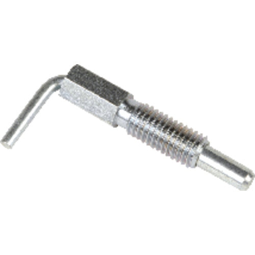 Lever type Steel Plunger 1/2″–13, Non-Locking, Zinc Plated Clear Chromate Finish - Exact Tool & Supply