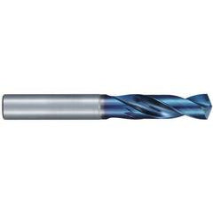 #2 Dia. × 6 mm Shank × 28 mm Flute Length × 66 mm OAL, Stub, 135°, Aqua Revo D, 2 Flute, External, Solid Carbide Drill - Exact Tool & Supply