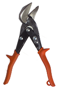 1-3/8'' Blade Length - 9-1/4'' Overall Length - Left Cutting - Metalmaster Offset Snips - Exact Tool & Supply