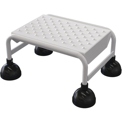 Spring Loaded Roll Ladder Perf 1 Stp Wht - Exact Tool & Supply