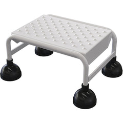 Spring Loaded Roll Ladder Perf 1 Stp Wht - Exact Tool & Supply