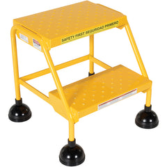 Spring Loaded Roll Ladder Perf 2 Stp Yel - Exact Tool & Supply