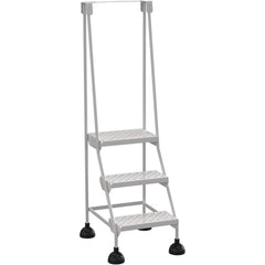 Spring Loaded Roll Ladder Perf 3 Stp Wht - Exact Tool & Supply