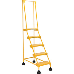 Spring Loaded Roll Ladder Perf 5 Stp Yel - Exact Tool & Supply