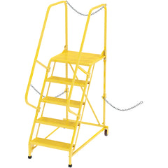 ‎Semi-Trailer Access Ladder - 5-Perf Step Yellow - 350# - Exact Tool & Supply