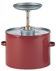 #P702; 2 Quart Capacity - Safety Plunger Can - Exact Tool & Supply