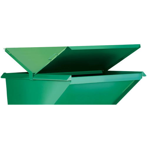 Steel Hopper Lid-Front & Back 1 Cu Yd - Exact Tool & Supply