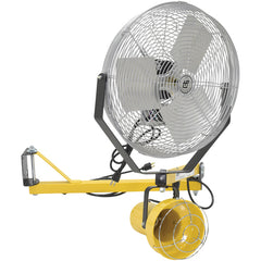 Incandescent Dbl Arm - Strut Light 40 W/18″Fan - Exact Tool & Supply