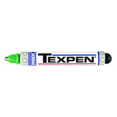 Texpen Medium Marker - Stainless Steel Ball Tip - Green - Exact Tool & Supply