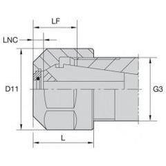 LNHAB ER20M COOLANT LOCKNUT - Exact Tool & Supply