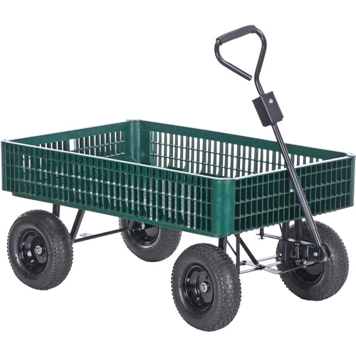 Landscape Cart W/Plastic Crate - Exact Tool & Supply