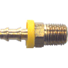 Model LRM0808–1/2″ Hose Inside Diameter–1/2″ NPT Thread - Rigid Hose Barb - Exact Tool & Supply
