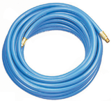 TP6050 - 3/8 MPT x 50 Feet - Light Blue Thermoplastic - 2 Rigid Fitting(s) - Air Hose - Exact Tool & Supply