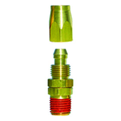 Model PSM0404–1/4″ Hose Inside Diameter–1/4″ MPT Thread - Swivel Fitting - Exact Tool & Supply