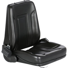 Deluxe Forklift Vinyl Seat W/Seat Belt - Exact Tool & Supply