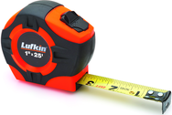 Tape Measure; 1" x 25'; Hi-Viz Orange - Exact Tool & Supply