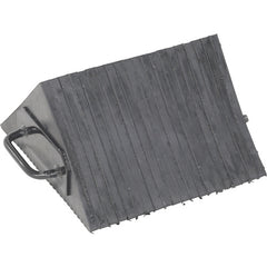 Laminated Rubber Wheel Chock With Grips - Exact Tool & Supply