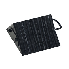 Laminated Rubber Wheel Chock 9.5 × 10.125 × 5.5 - Exact Tool & Supply