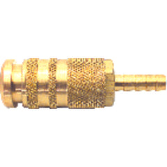 Model 15C90B6H–3/8″ Hose Barb–1/4″ Body Size - Automatic Combo Coupler - Exact Tool & Supply