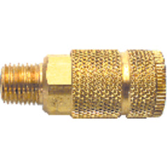 Model 165–3/8″ MPT–1/4″ Body Size - Truflate Interchange Coupler - Exact Tool & Supply