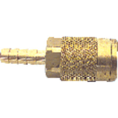Model A900B4H–1/4″ Hose Barb–1/4″ Body Size - Acme Interchange Connector - Exact Tool & Supply