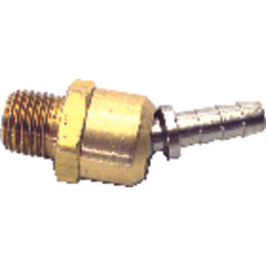 Model B0504BS–5/16″ Hose Inside Diameter–1/4″ MPT Thread - Thread Hose Barb Ball Swivel Fitting - Exact Tool & Supply