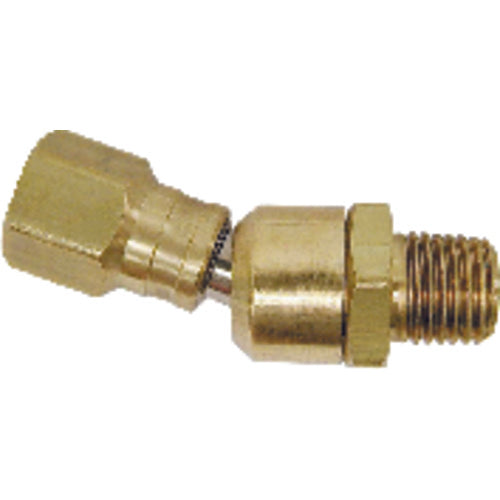 Model CF0404BS–1/4″ FPT × 1/4″ MPT - Thread Ball Swivel Fitting - Exact Tool & Supply