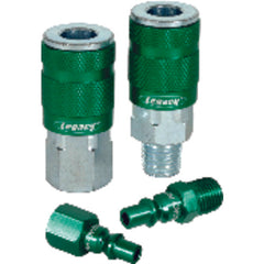 Model A71420B–1/4″ Body × 1/4″ NPT Male (1 piece) - Green ARO Coupler - Exact Tool & Supply