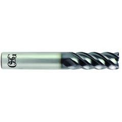 1/4 x 1/4 x 5/8 x 2-1/2 5Fl .060 C/R Carbide End Mill - TiALN - Exact Tool & Supply