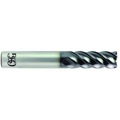 3/4 x 3/4 x 1-1/2 x 4 5Fl .090 C/R Carbide End Mill - TiALN - Exact Tool & Supply